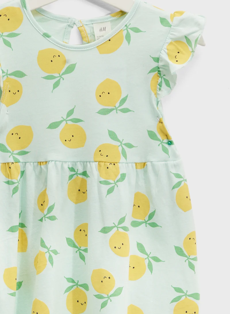 H&M Lemon Print Dress