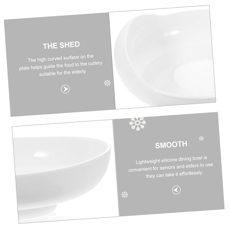 Suction Base Self Feeding Bowl Food Grade Lightweight Dining Dish with Spill Design for Independent Eating by Seniors - Image 5