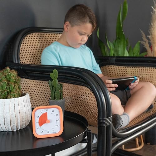 TIME TIMER Home MOD - 60 Minute Kids Visual Timer Home Edition - For Homeschool Supplies Study Tool, Timer for Kids Desk, Office Desk and Meetings with Silent Operation (Dreamsicle Orange) - Image 3