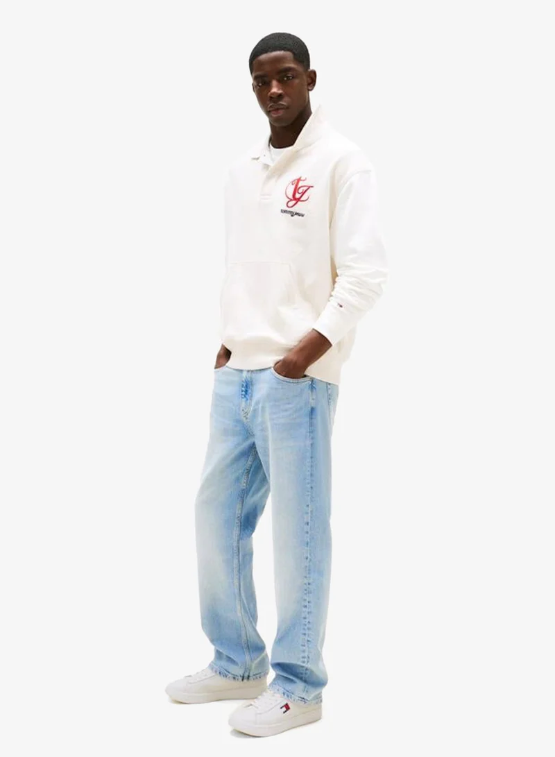 TOMMY JEANS Rwb Archive Court Leather Embossed Trainers for Men | Best Price UAE