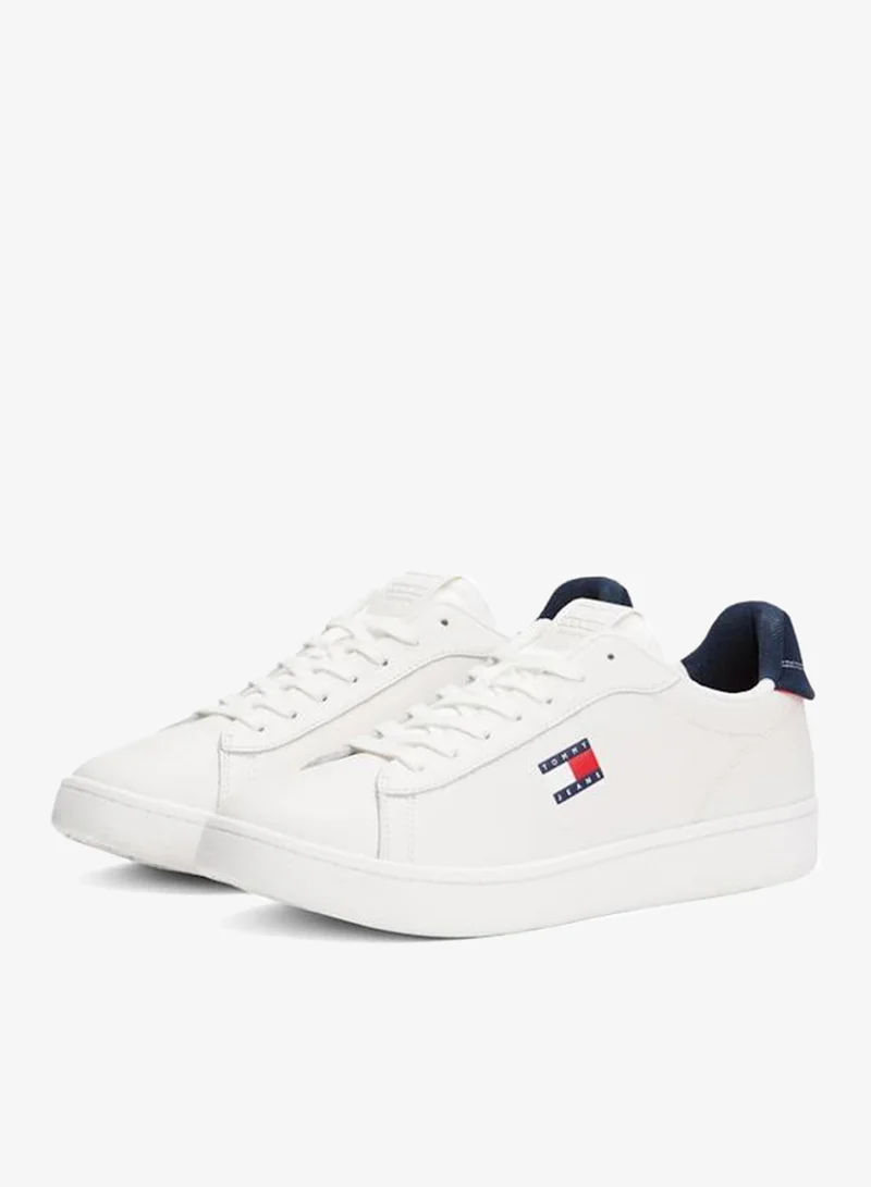 TOMMY JEANS Rwb Archive Court Leather Embossed Trainers for Men | Best Price UAE
