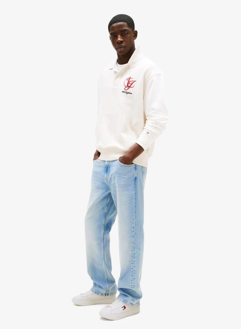 TOMMY JEANS Archive Court Leather Embossed Trainers