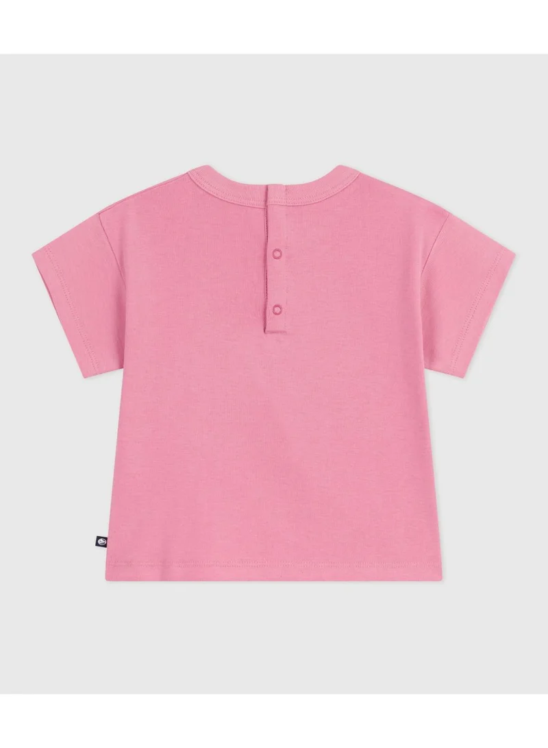 Petit Bateau Babies' long-sleeved T-shirt with a cat design