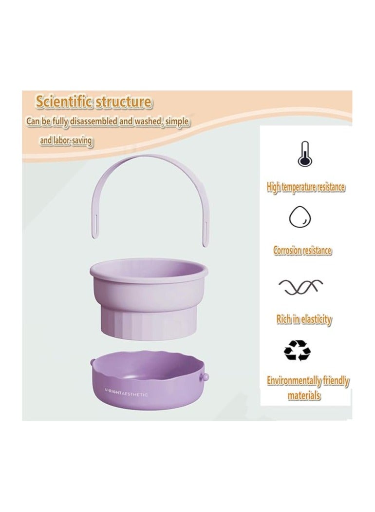 Makeup Brush Cleaning Bowl Powder Puff Beauty Egg Cleaning Artifact Drying Storage Drying Rack Mesh Basket Cleaner Tool - Image 3