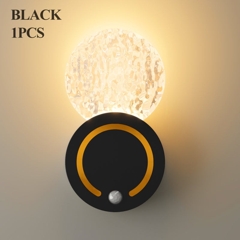 مصباح حائط غرفة النوم بمستشعر حركة - قابل للتثبيت بدون أسلاك، شحن لاسلكي، إضاءة ليلية مبتكرة - Image 2