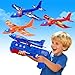 LJZJ 3 Pack Airplane Launcher Toys 2 Flight Modes LED Foam Glider Catapult Plane Outdoor Flying Toy for Kids Birthday Gifts for Boy Girl 3 Year Old BDay Party Supplies - Image 4