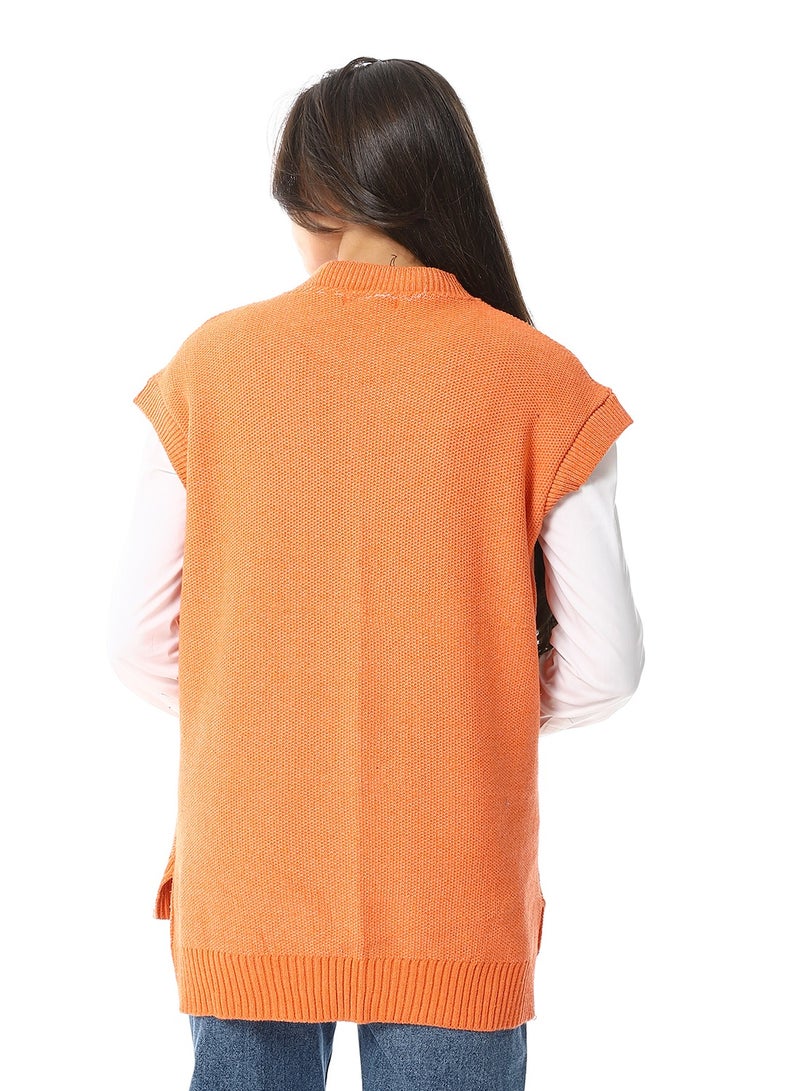 Caesar Womens Wool Long Vest - Image 2