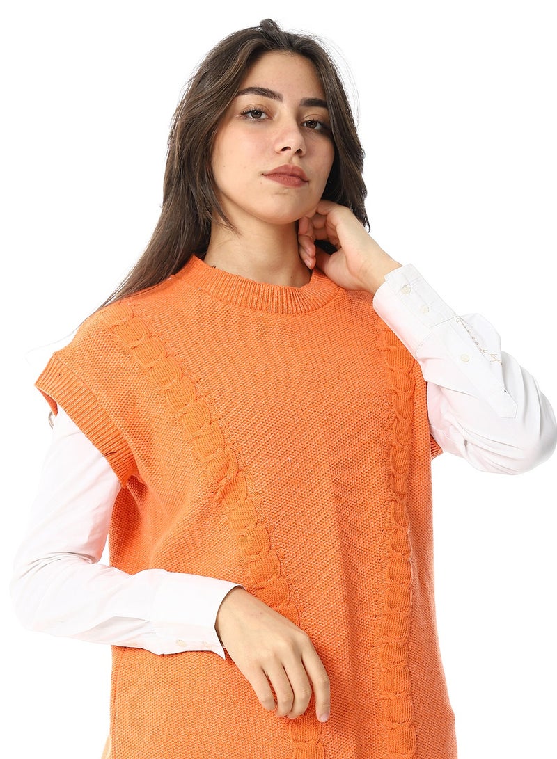 Caesar Womens Wool Long Vest - Image 3