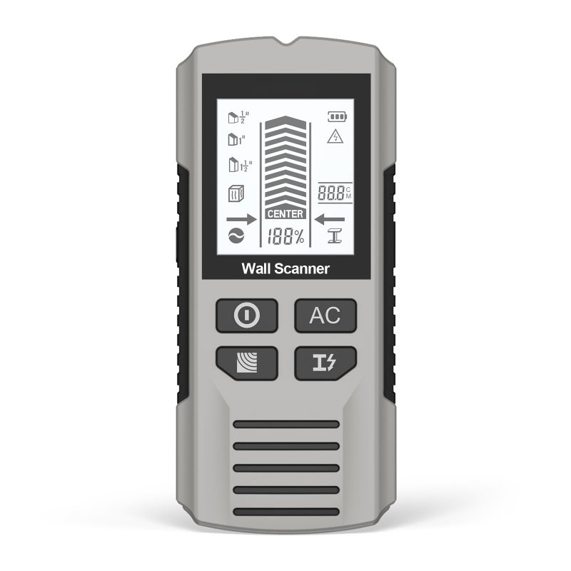 Stud Detector 5-in-1 Multi-Function Stud Locator Stud Post Detector Gauge Wall Metal Detector with Upgraded Smart Sensor, HD LCD Display and Audio Alarms - Image 1