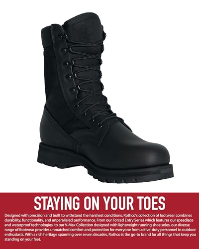 Rothco Sierra Sole Tactical Boots – 8 Inch – Sturdy and Reliable Footwear for Any Adventure – Desert Tan – Regular – 7 - Image 4