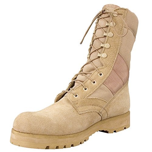 Rothco Sierra Sole Tactical Boots – 8 Inch – Sturdy and Reliable Footwear for Any Adventure – Desert Tan – Regular – 7 - Image 1