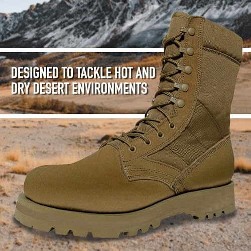 Rothco Sierra Sole Tactical Boots – 8 Inch – Sturdy and Reliable Footwear for Any Adventure – Desert Tan – Regular – 7 - Image 5