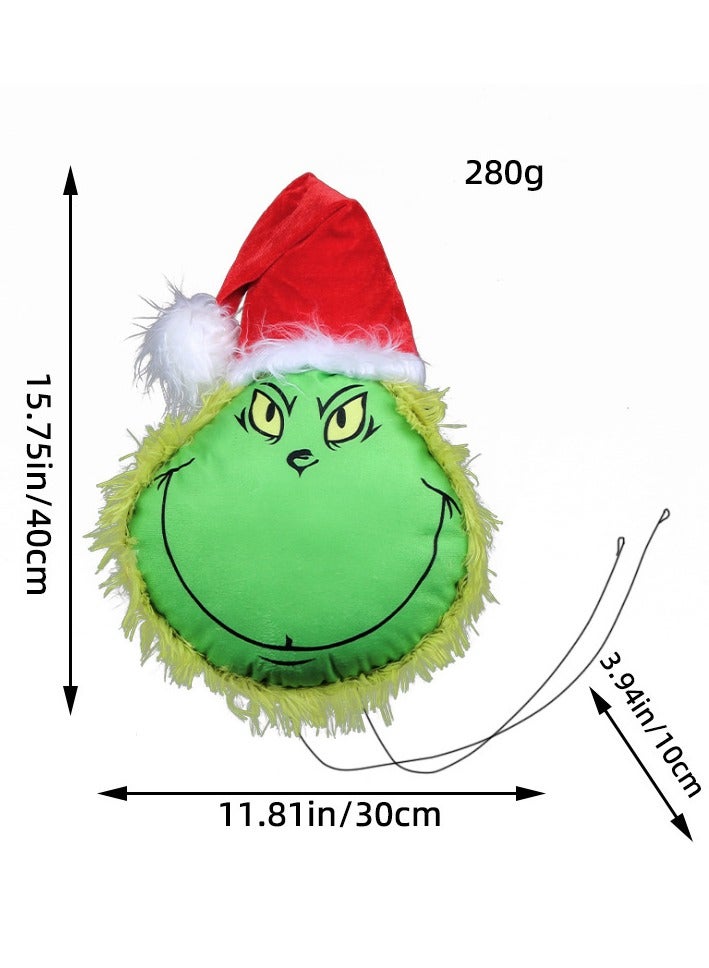VUCATIN Christmas Tree Decorations Green Elf Plush Head Hand and Legs DIY Xmas Tree Decor Home Party Supplies Festival Elf Stuffed Toy for Festival Holiday Home Party Decoration (Head 1Pcs)  - Image 3
