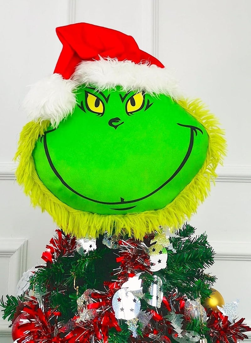 VUCATIN Christmas Tree Decorations Green Elf Plush Head Hand and Legs DIY Xmas Tree Decor Home Party Supplies Festival Elf Stuffed Toy for Festival Holiday Home Party Decoration (Head 1Pcs)  - Image 1