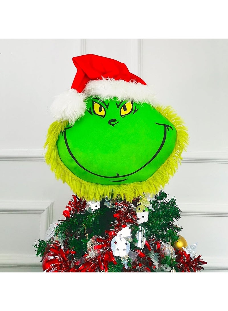 VUCATIN Christmas Tree Decorations Green Elf Plush Head Hand and Legs DIY Xmas Tree Decor Home Party Supplies Festival Elf Stuffed Toy for Festival Holiday Home Party Decoration (Head 1Pcs)  - Image 4