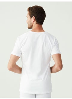 U.S. Polo Assn. Base. Polo Assn. - Men's White 2 Pack V-Neck T-Shirt 90001  - Image 5