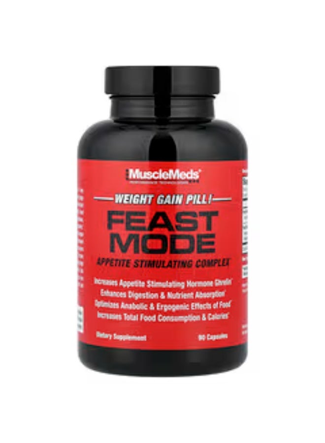 MuscleMeds, Feast Mode, Appetite Stimulating Complex, 90 Capsules - Image 1