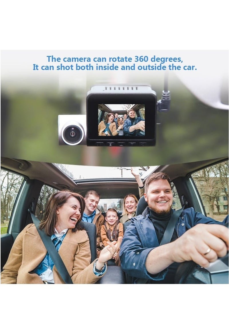 4K Dual-Channel Dash Cam (Front 4K + Rear 1080P) | Starlight Night Vision & 170° Ultra-Wide Angle | 3" IPS Touchscreen | Built-in GPS+ WiFi + Free 128GB Card(U3,V30,A2) | 24/7 Parking Mode with 3-Wire Hardwire Kit (ACC/B+/GND) - Image 5