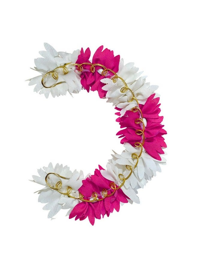 VIVIAN Pink Rose Tiara Gajra Hair Juda For Women Floral Hair Bun Accessories | Suitable for Traditional Indian Wedding/Marriage/Engagements (Pack of 1) - Image 2