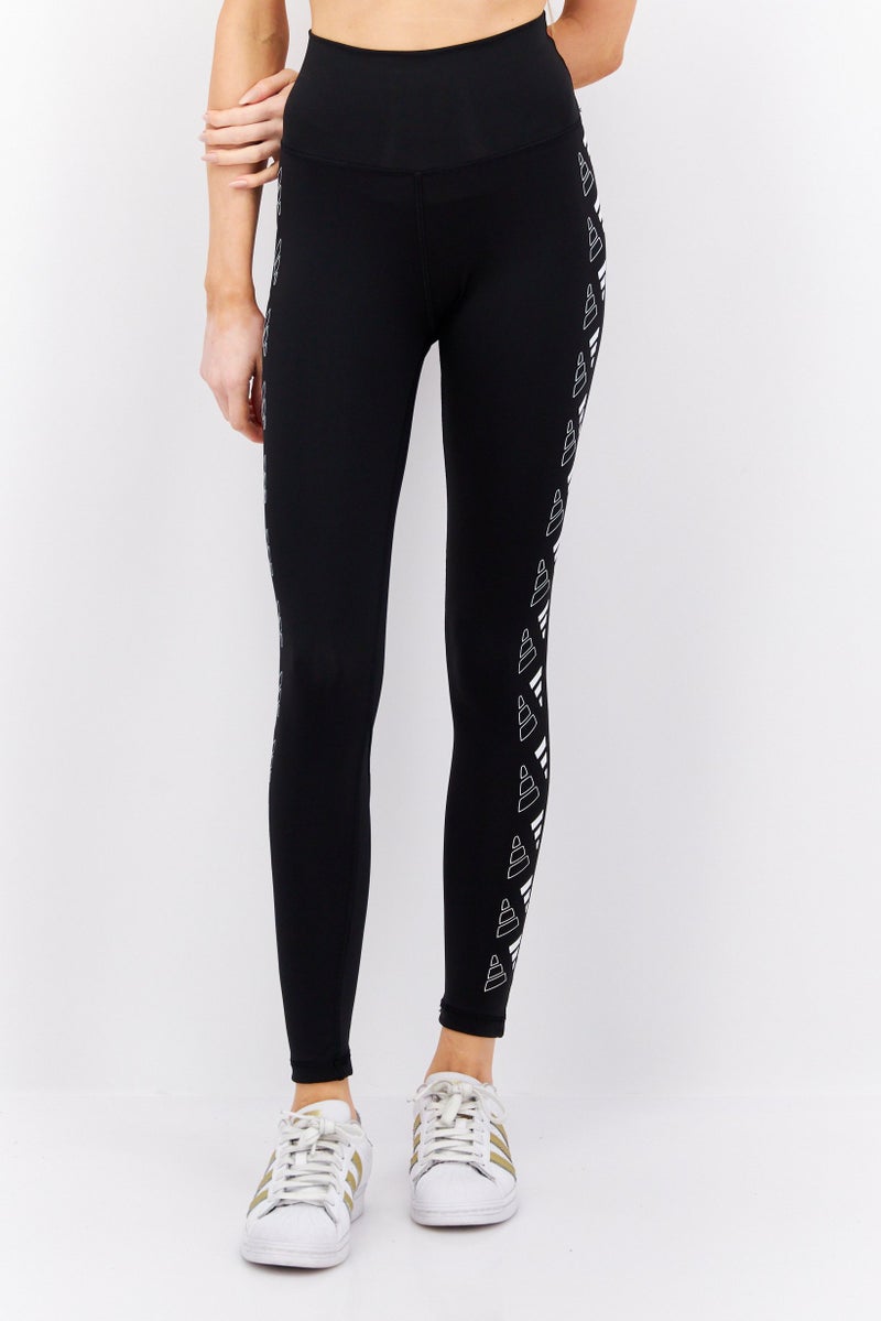 Adidas  leggings رياضية نسائية مناسبة للتدريب، سوداء - Image 1