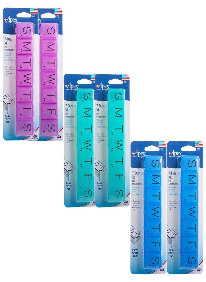Apex 7-Day Pill Organizer X-Large 1 Each (Pack of 6) - Image 2