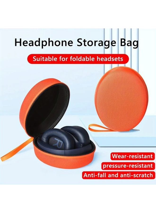 Blue EVA Hard Travel Case For Wireless Headphones Shockproof Scratch Resistant Storage Bag - Image 1
