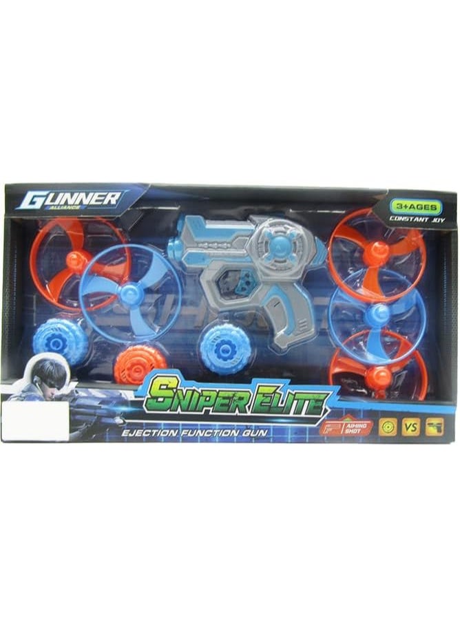 toy air gun with rotating flying propellers for kids {age3+} - Image 1