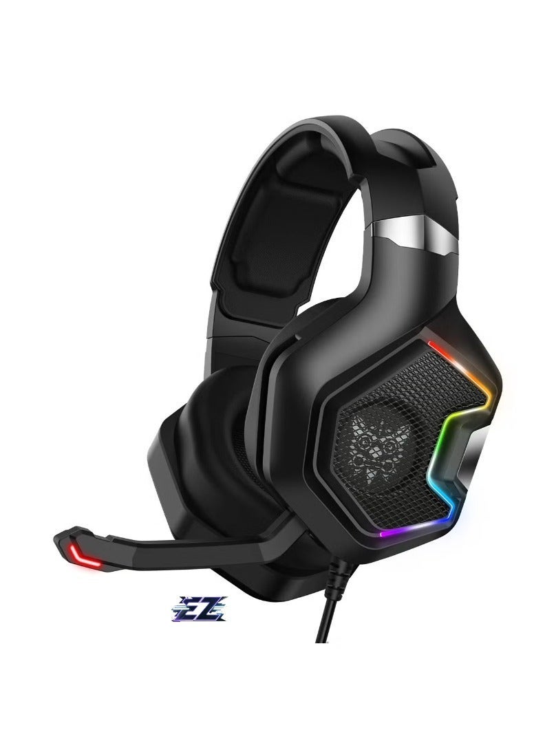 Gravity K10 Pro Wired Stereo Gaming Headset with Microphone ‚Äì High-Quality Sound, Noise-Canceling Mic, Comfortable Over-Ear Cushions, Adjustable Headband ‚Äì Ideal for PC, PS4, Xbox, and Mobile Gaming - Image 1