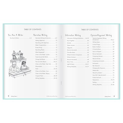 Learning Without Tears Building Writers Student Edition, Age 7+, 2nd Grade+, Handwriting Without Tears, Narrative, Information, Opinion, Fluency, School & Home, Tutor, Sensory & Motor Skills, Sensory - Image 2