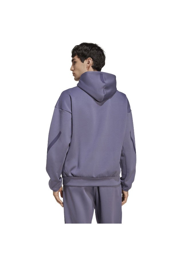 Adidas M Z.N.E. Fz Purple Training Track Tops For Men XS - Image 3
