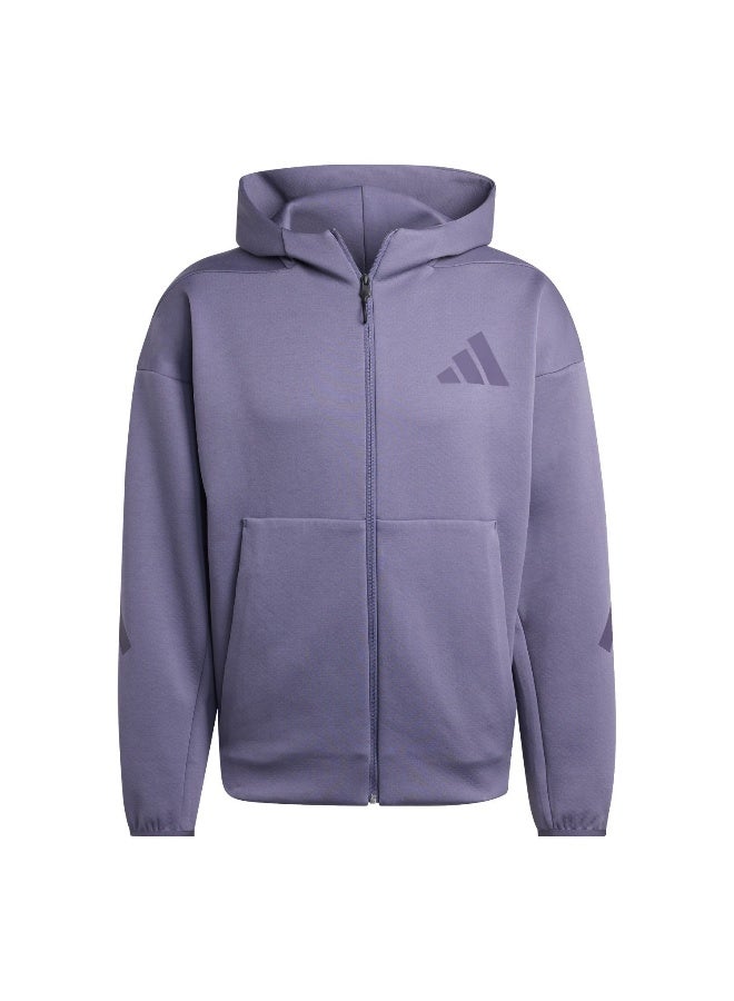Adidas M Z.N.E. Fz Purple Training Track Tops For Men XS - Image 1