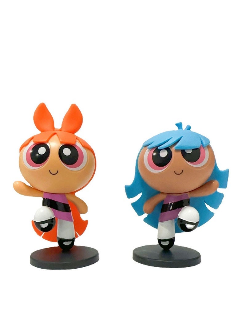 general Beast Kingdom Powerpuff Girls Classic Figure Set - Blossom, Bubbles, Buttercup, Perfect for Collectors and Gifts, Height 9-10.5cm - Image 3