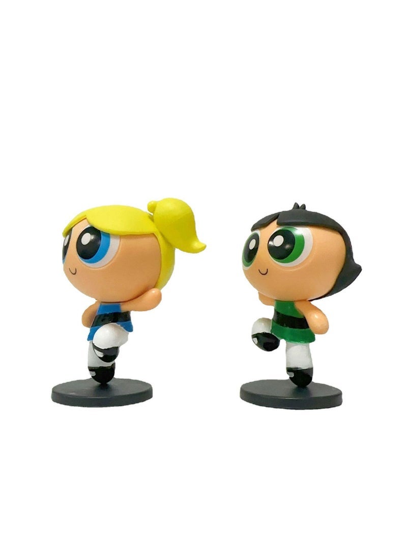 general Beast Kingdom Powerpuff Girls Classic Figure Set - Blossom, Bubbles, Buttercup, Perfect for Collectors and Gifts, Height 9-10.5cm - Image 4
