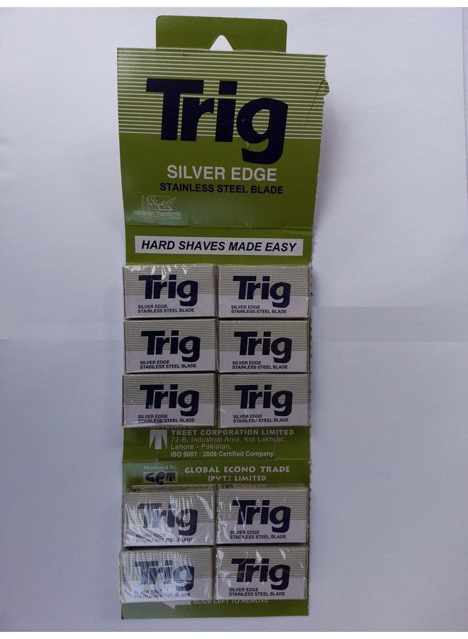 Trig Silver Edge Stainless Double Edge Razor Blades (100) - Image 2