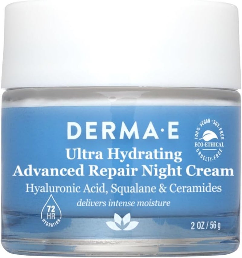 Derma-E Ultra Hydrating Advanced Repair Night Cream for Unisex 2 oz Cream - Image 1