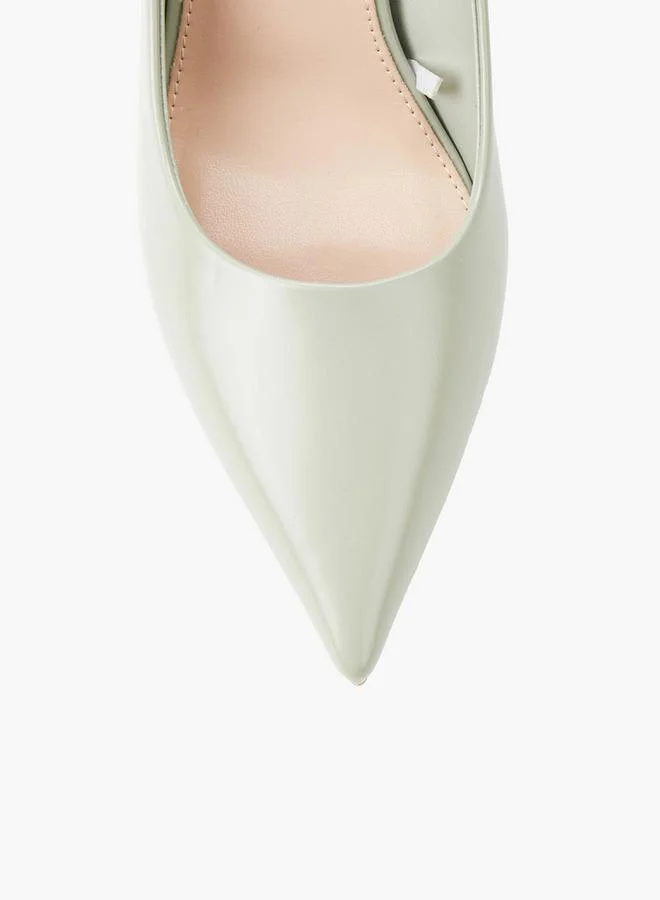 Paprika GREEN Women Flared Heel Pump Shoes for Women | Best Price UAE