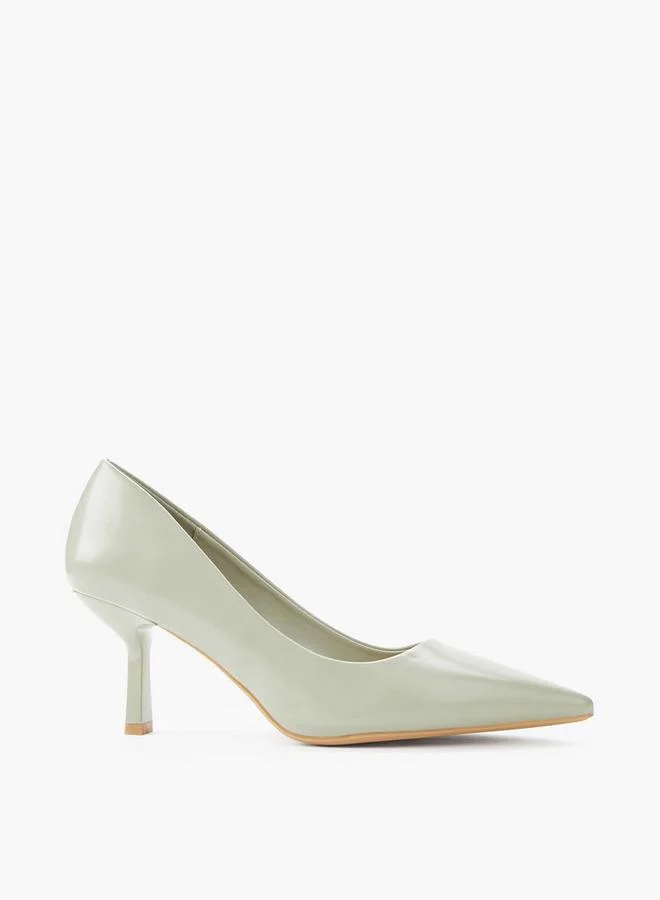 Paprika GREEN Women Flared Heel Pump Shoes for Women | Best Price UAE