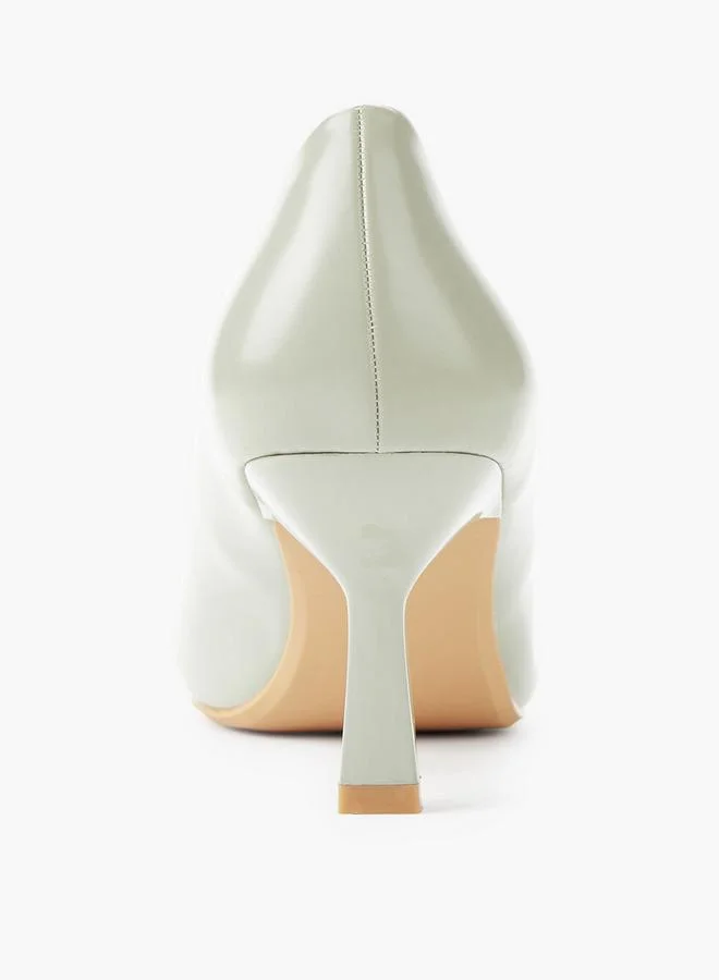 Paprika GREEN Women Flared Heel Pump Shoes for Women | Best Price UAE