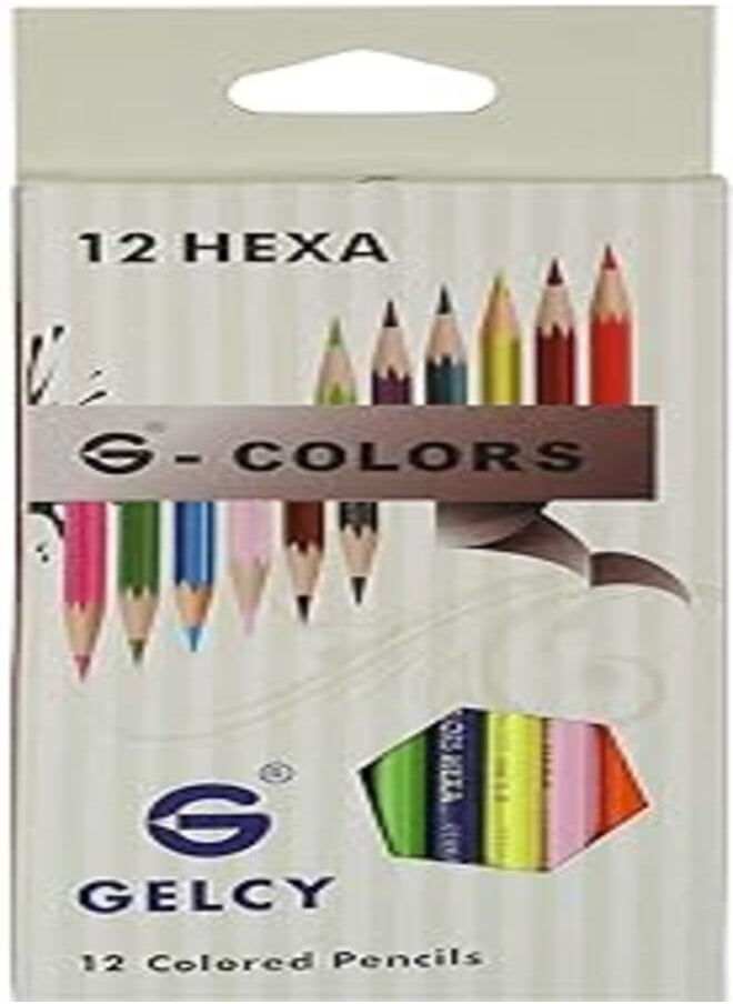 GELCY Gelcy Hexa Colored Pencils, Set Of 12 