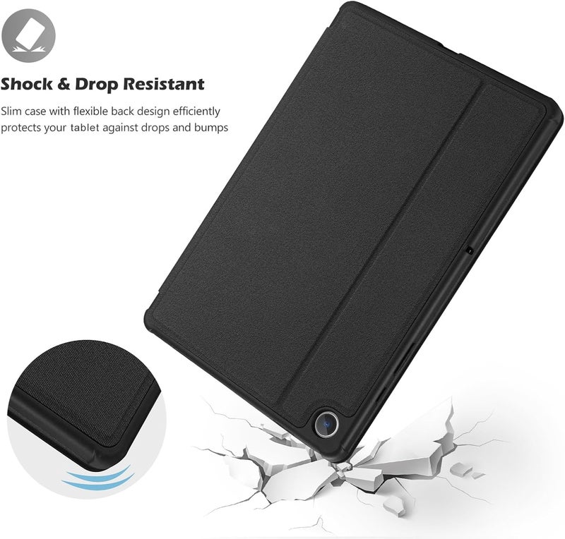 Procases Protective Case For Galaxy Tab A9 Plus 11 Inch 2023, Folio Smart Slim Stand Cover For Galaxy Tab A9+ Tablet Sm-X210/X215/X216/X218 -Black - Image 5