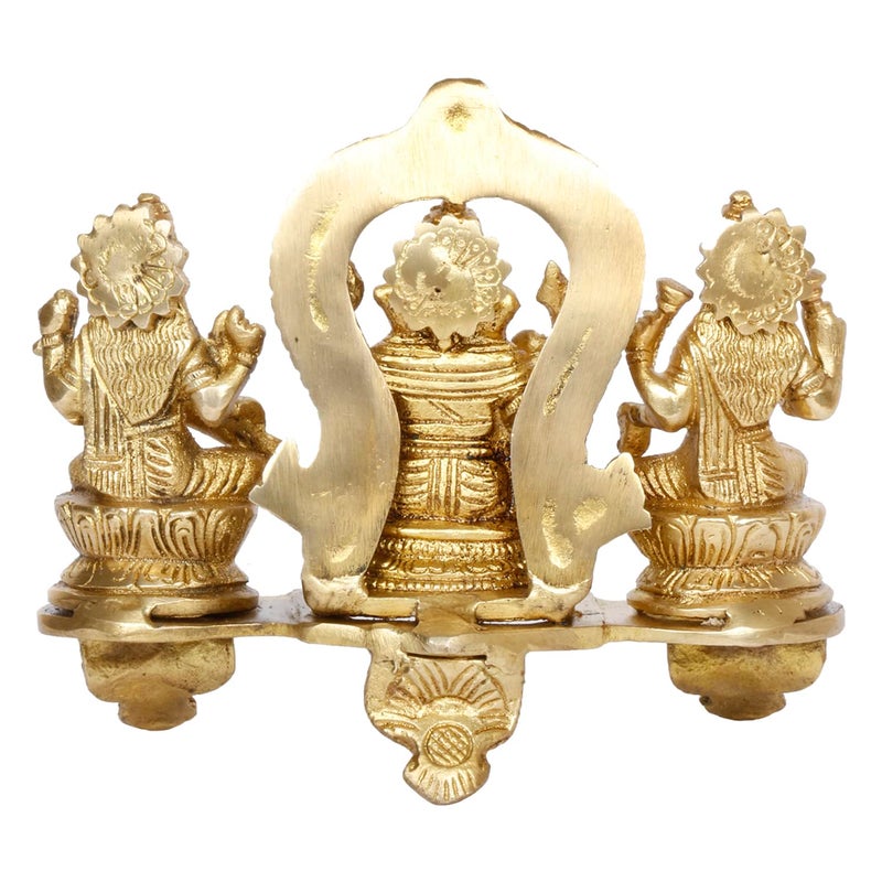 ARTVARKO تمثال آرتفارك Lakshmi Ganesha Saraswati من البرونز للديكور في المنزل والمكتب بمناسبة ديوالي 65 بوصة - Image 5