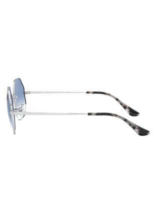 Unisex Unisex UV Protection Octagonal Shape Metal Sunglasses RB1972 91493F 54-19 - Lens Size: 54 Mm - Polished Silver - view 4