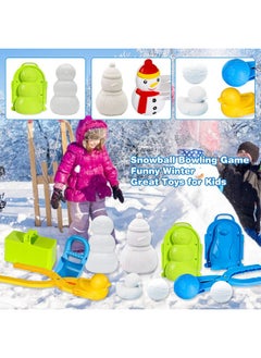 Max Fun 25Pcs Winter Snowball Tool Kit With Handle For Snow Ball Shapes Fights Duck For Kids Toddlers Adults Outdoor Sand Molds Beach Toys  - Image 2