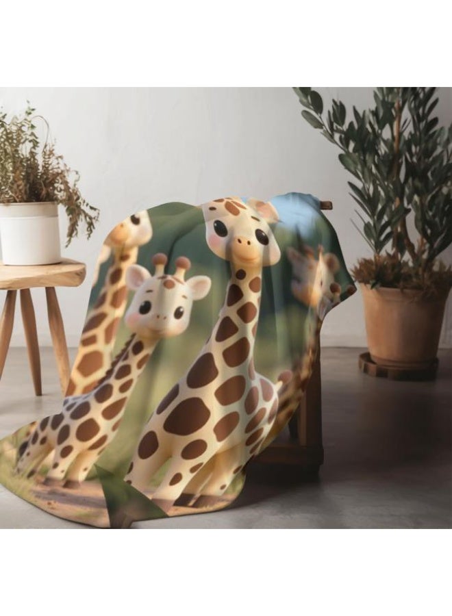 general Baby and children's cartoon flannel thin blanket (warm and comfortable, suitable for sleep, game use) 70cm*100cm - Image 1