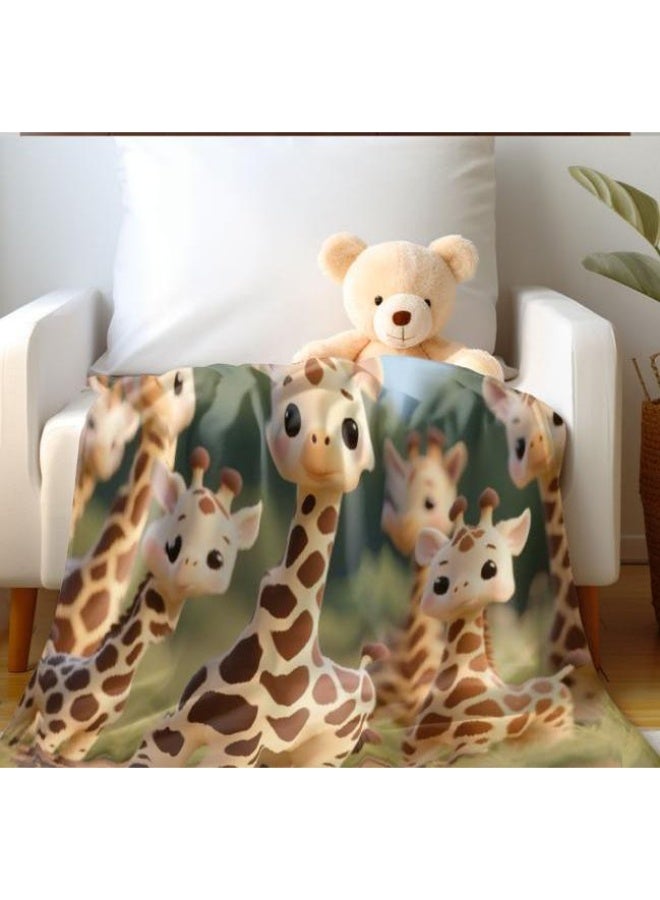 general Baby and children's cartoon flannel thin blanket (warm and comfortable, suitable for sleep, game use) 70cm*100cm - Image 5