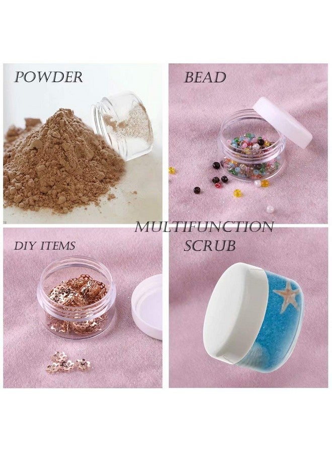 ZEJIA 5 Gram Sample Containers With Lids, Mini Makeup Containers, Empty Plastic Travel Cosmetic Containers With Labels(25 Count, White Lid) - Image 5