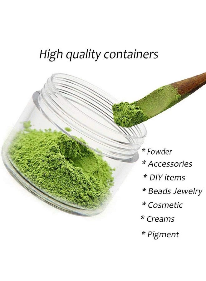 ZEJIA 5 Gram Sample Containers With Lids, Mini Makeup Containers, Empty Plastic Travel Cosmetic Containers With Labels(25 Count, White Lid) - Image 4