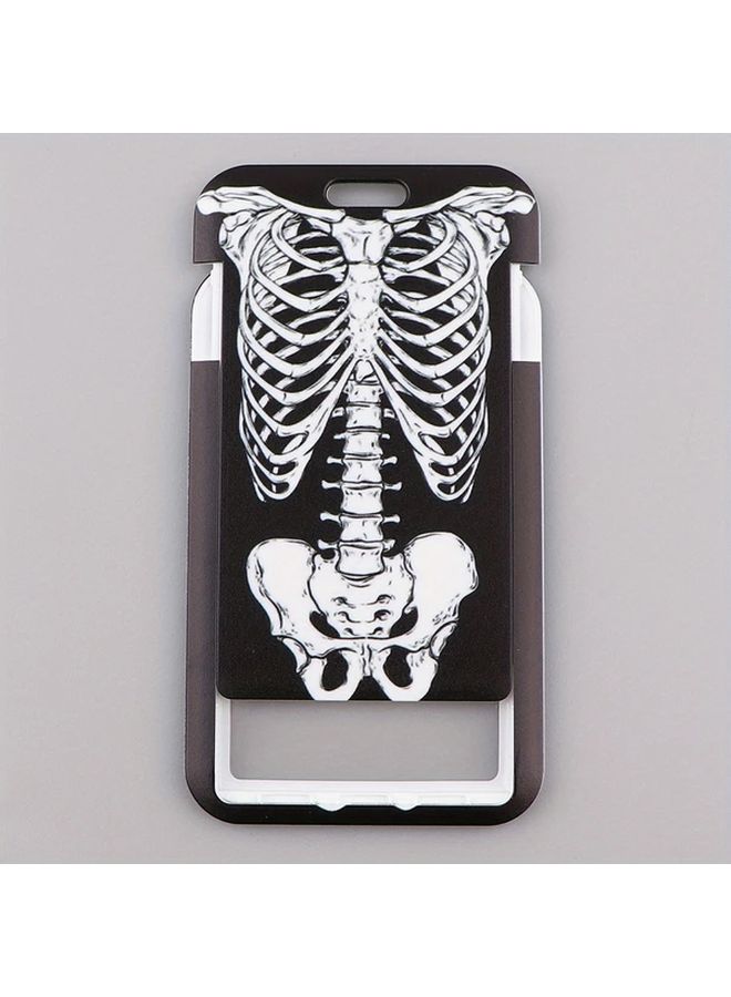 Skeleton Skull Credential Holder Lanyard Key Strap Card Badge Gym Keychain Halloween Gift - Image 5