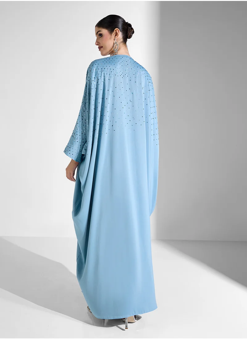 Khizana Embellished Abaya With Sheila