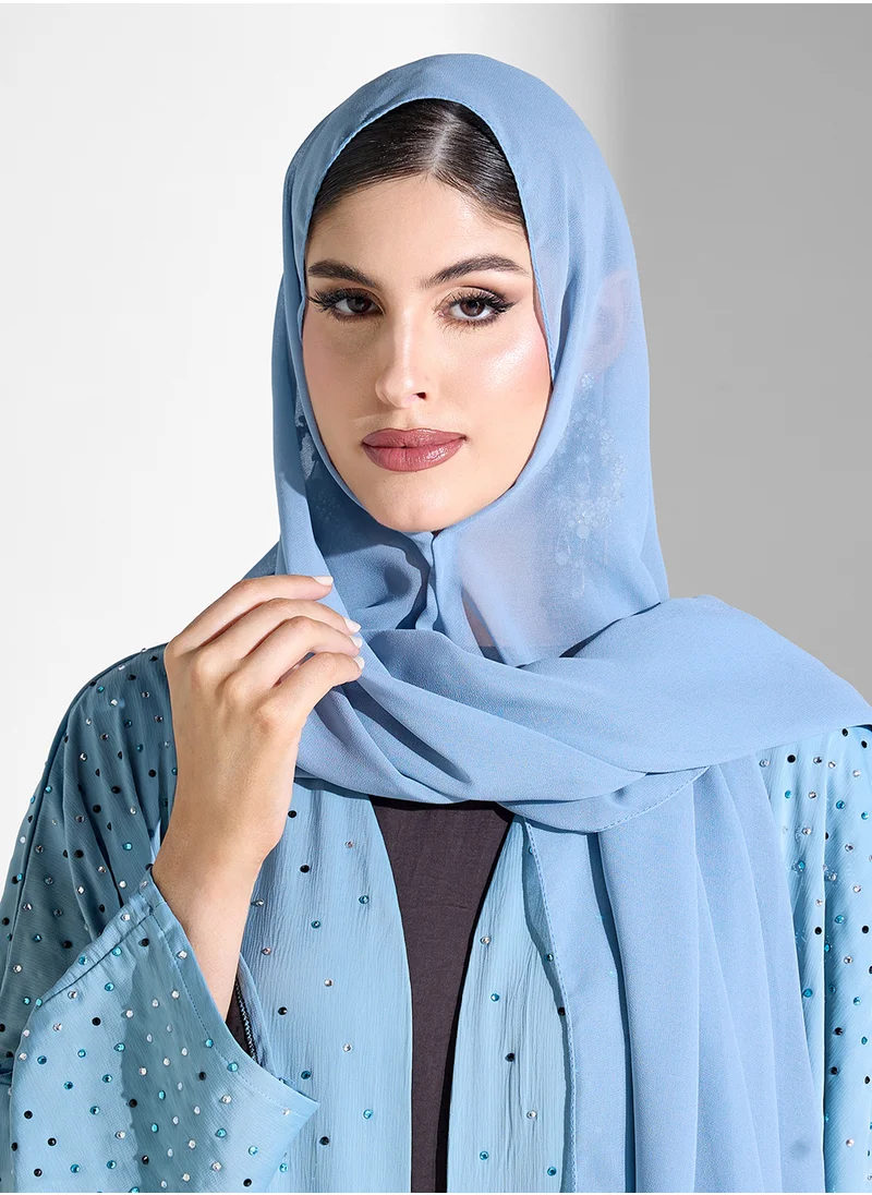 Khizana Embellished Abaya With Sheila